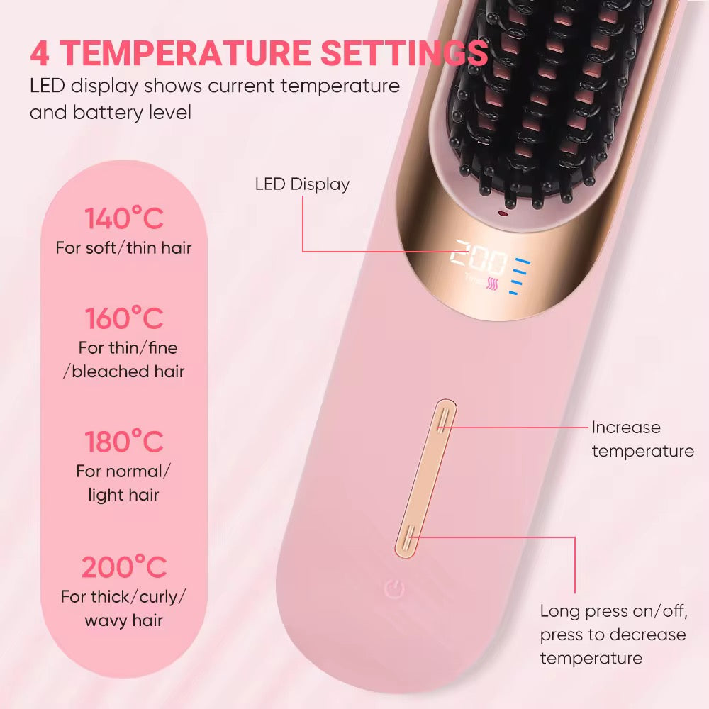 Rechargeable Cordless Electric Mini Hair Straightener