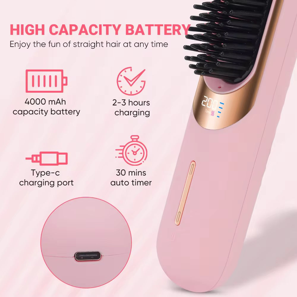 Rechargeable Cordless Electric Mini Hair Straightener